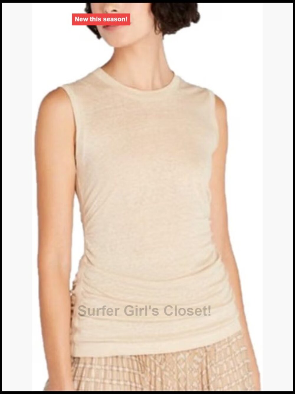 Rare Club Monaco Linen Tank Top